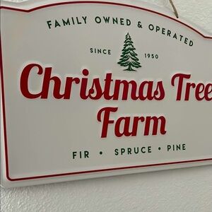Sign Christmas Tree Farm Metal NEW!! 
Red & Green Christmas Farm Sign Final Sale